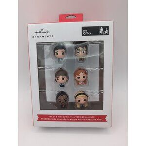 The Office 6 Piece Hallmark Christmas Tree Mini Ornaments Dwight Schrute Peacock